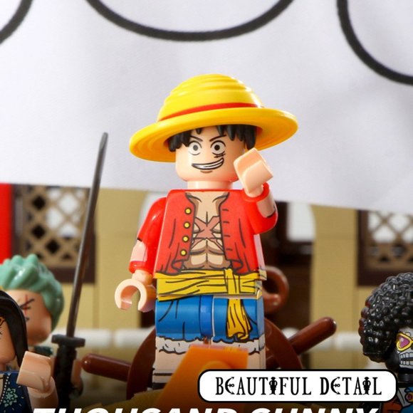 One Piece LARGE 18" Thousand Sunny Boat EPIC Building Blocks Set Luffy Sanji NEW - Picture 11 of 12